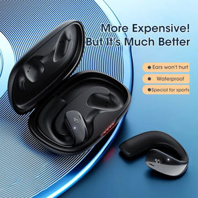 Earphones Open Ear Clip Wireless Headphone with Mic Sports Headsets for Android IPhone Samsung