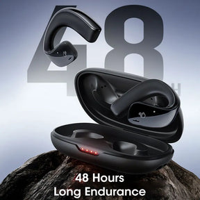 Earphones Open Ear Clip Wireless Headphone with Mic Sports Headsets for Android IPhone Samsung